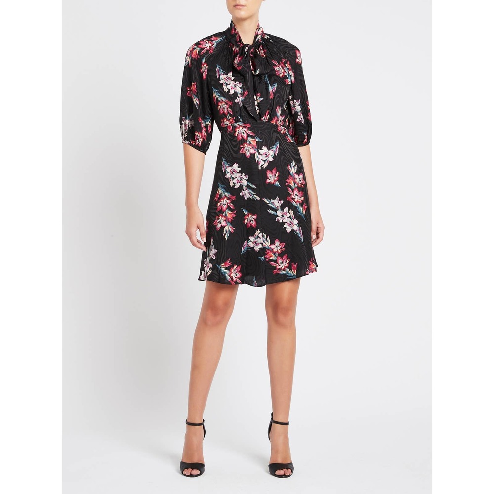 SOLD Rebecca Taylor Noha Floral Silk Blend Mini Dress 10